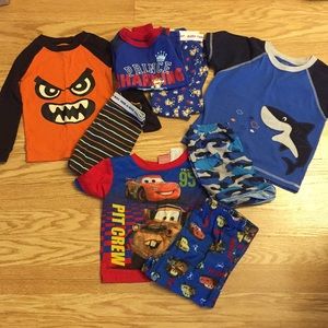 Set of 4 size 3T pajama pairs